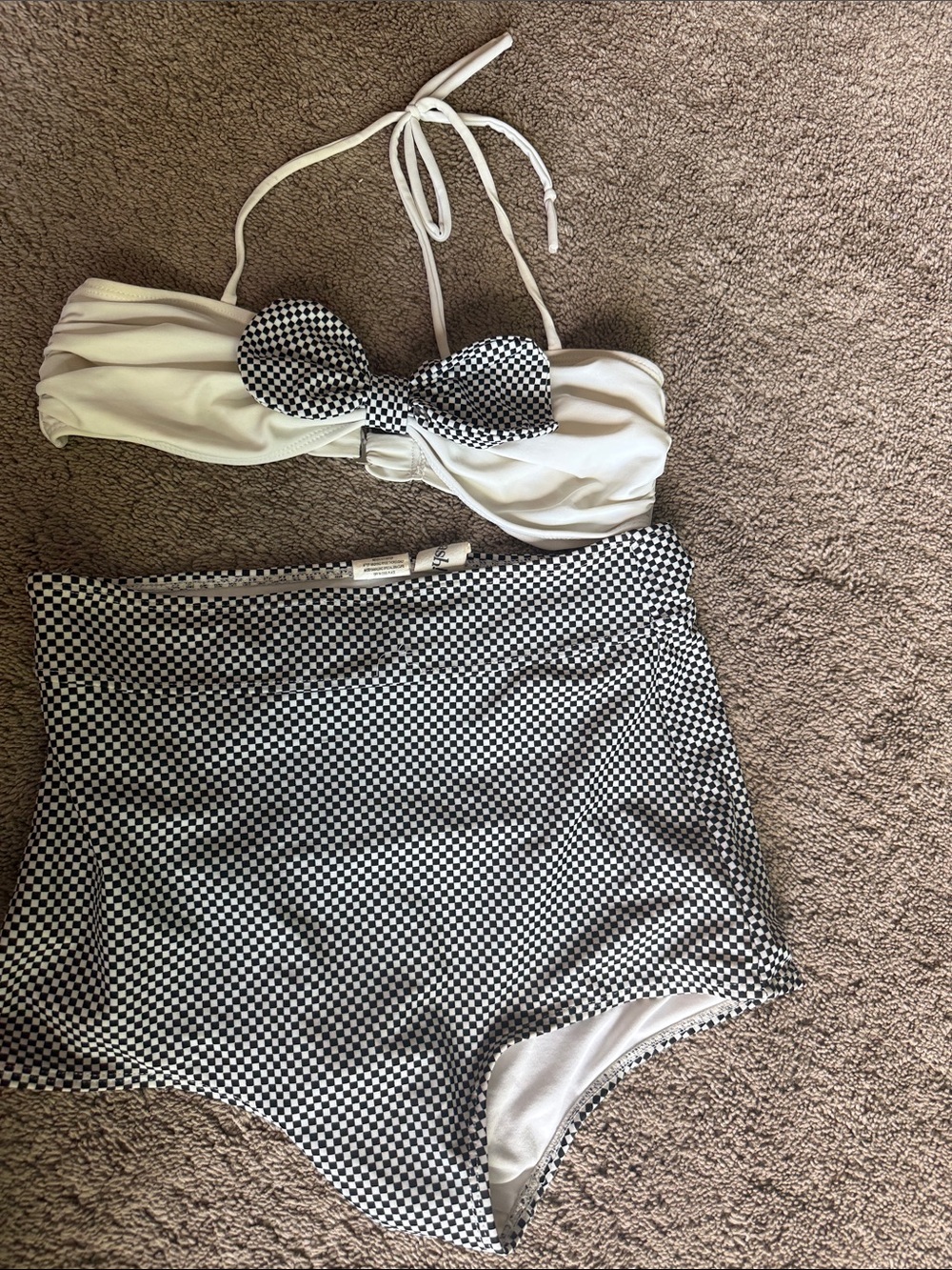 Black & White Checkered Bikini set